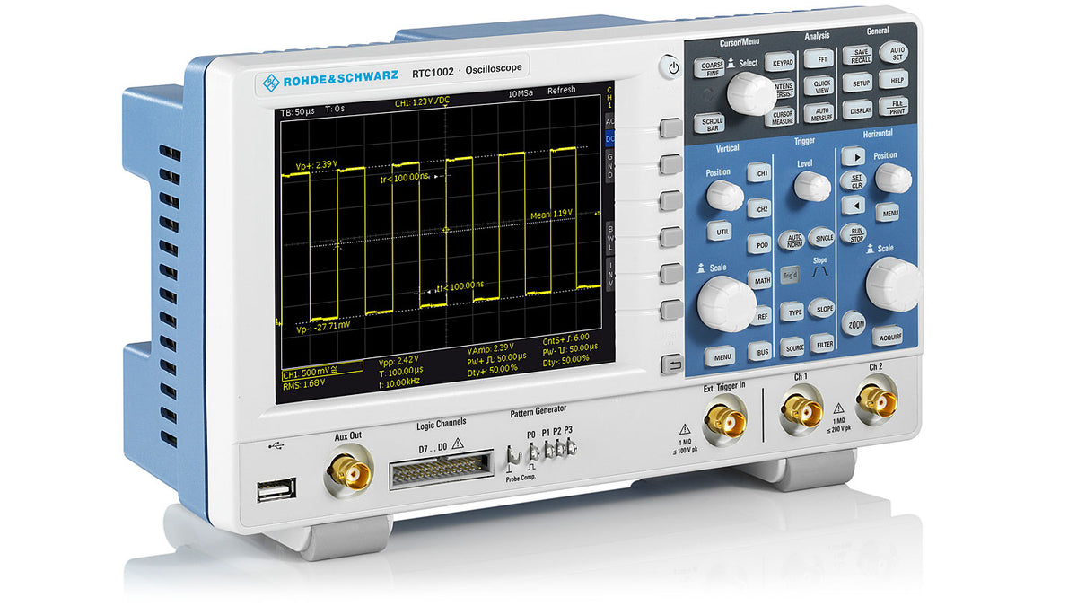 Oscilloscopio R&S® RTC1002 50 MHz, 2 canali